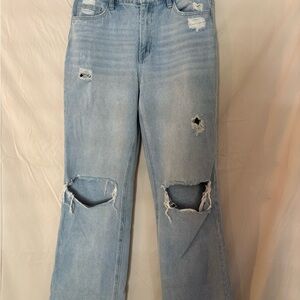 Altar’d State Distressed Light Blue Women's Jeans